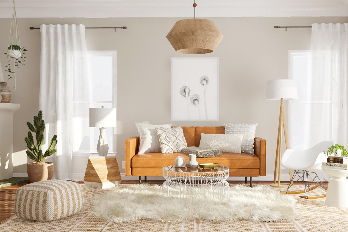 5 ý tưởng cho phòng khách màu trắng trang nhã, ấm áp